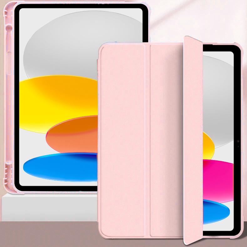 Case for iPad 11" 2025 A16 (11th gen.) / iPad 10.9" 2022 (10th gen.), Smart Pencil, with stylus holder, pink