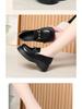 Women's Slip-On Leather Loafers - Fashionable, Versatile, Non-Slip, Comfortable, Soft Sole for Spring and Autumn
