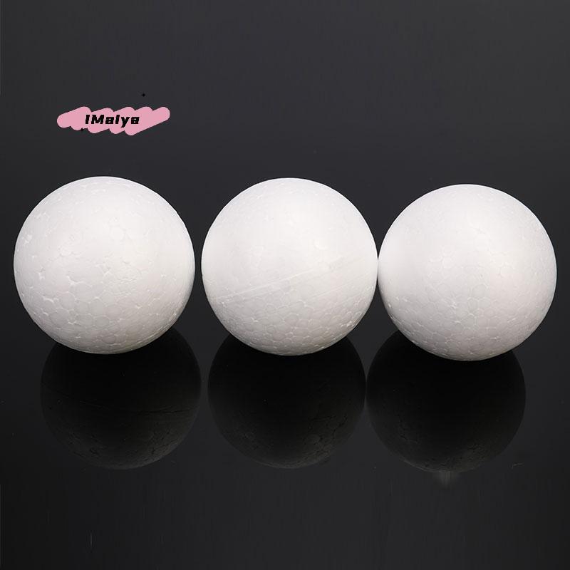 M-10pcs Christmas Ball Polystyrene Styrofoam Foam Ball Round DIY Accessory Handmade For Party Celebration Decorations Craft DIY