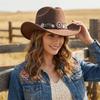 Soft Felt Western Cowboy Hat Wide Brim Sun Hat Vintage Fedora Hat  Daily