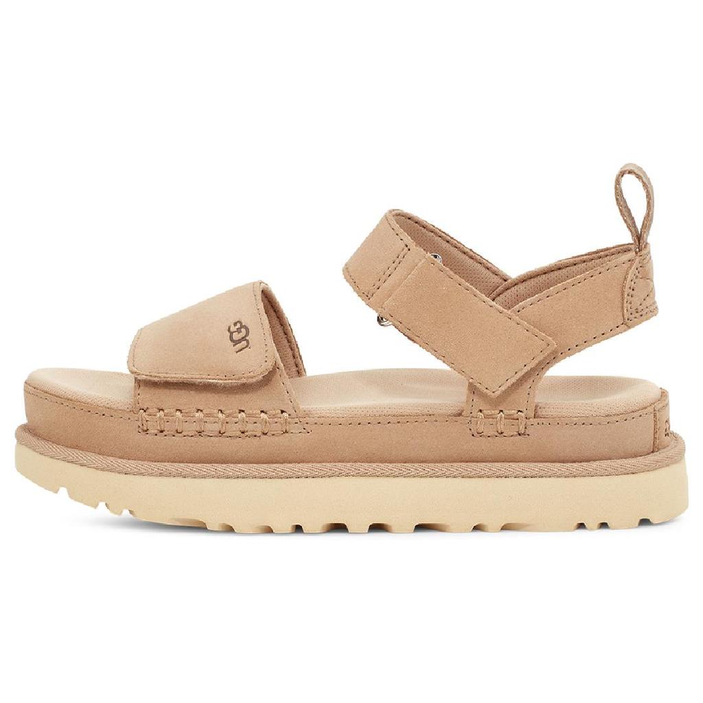 New UGG Goldenstar Platform Sandal Driftwood Women's 1136783-DRI