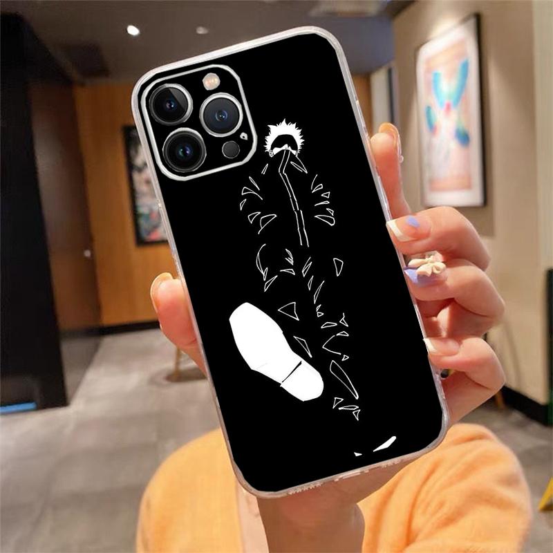Phone Case For Iphone 17 Pro Max Air 16 15 14 13 Pro Max 15 16 Pro 15Plus Anime Jujutsu Kaisen Yuji Itadori Satoru Gojo