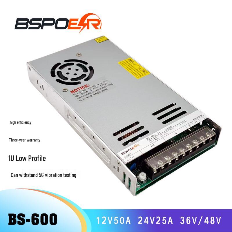 600W 24V 25A Industrial Switching Power Supply, High-Power AC To DC Converter BS-600-24