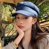 Vintage Denim Berets Flat Peaked Hats Fashion Octagonal Cap  Girls