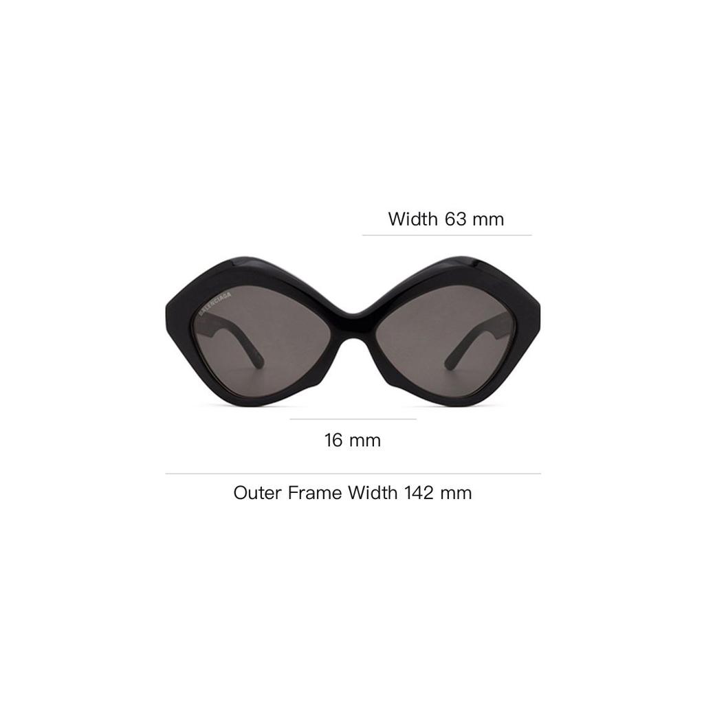 Balenciaga Womens Sunglasses Black Women Sunglasses BB0125S001