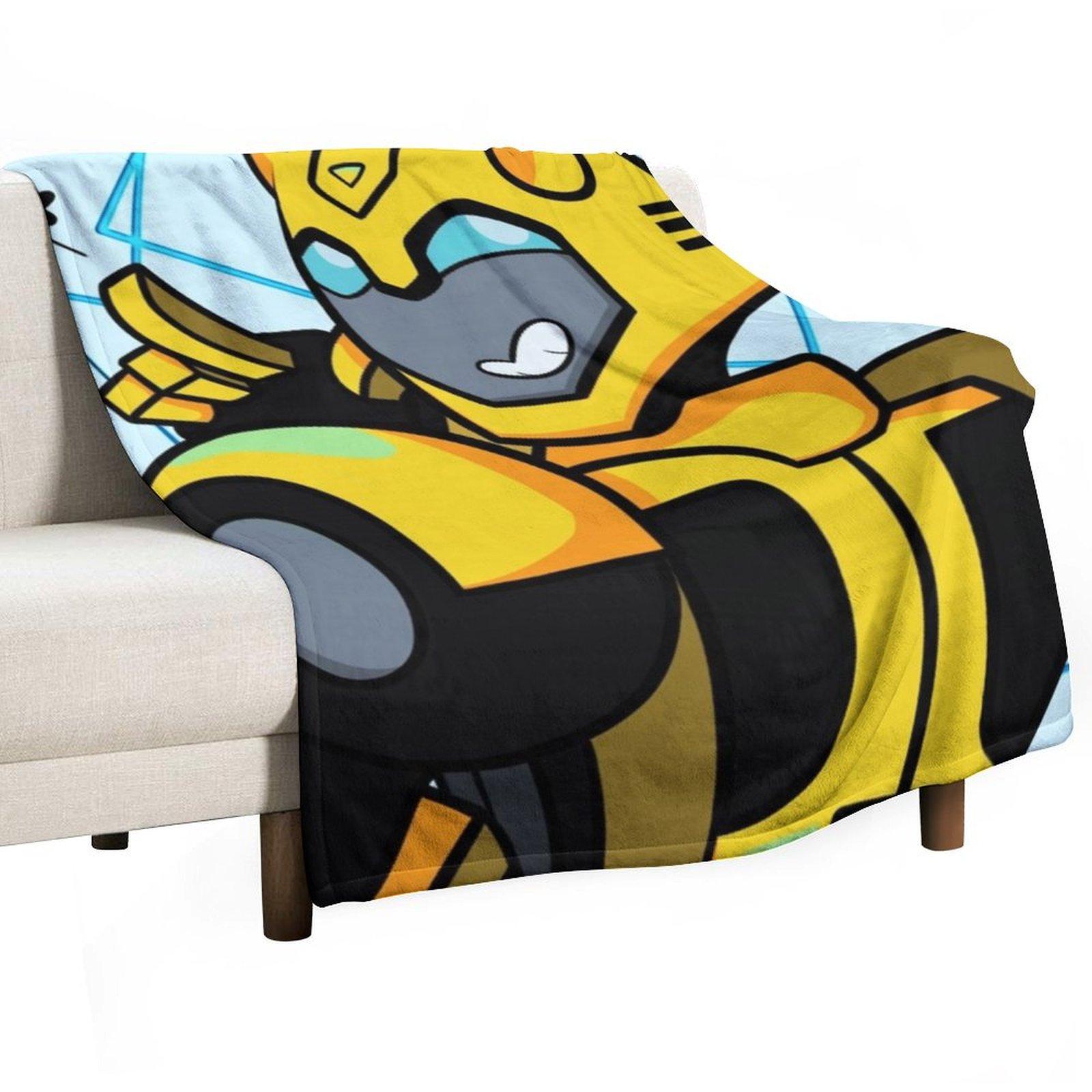 

Animated Bee Throw Blanket Loose Single Furrys Flannels Blankets 30x40in