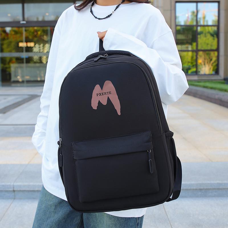 Three-Piece Backpack Set Student Large Capacity School Bag Men Women Travel Backpack with Pen Bag