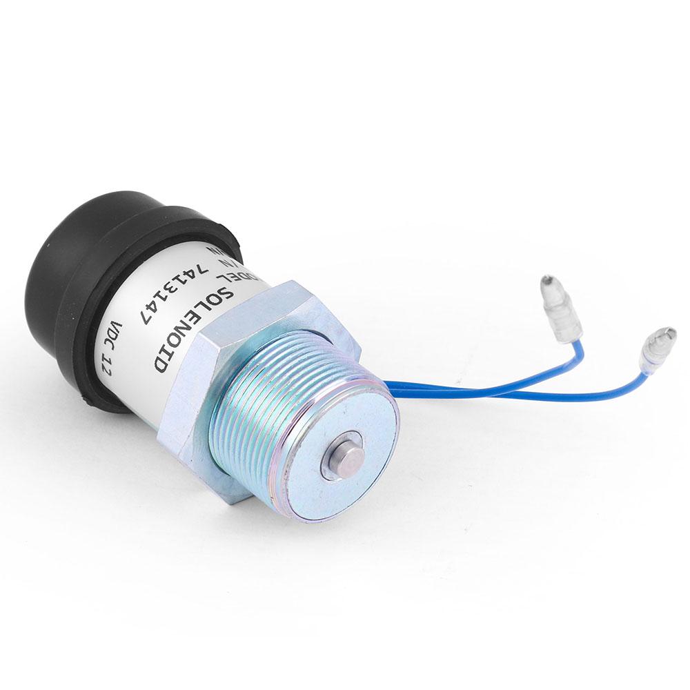 12V Stop Solenoid valve 7413147,MM409-67001,195-8411,30L87-00060,30A87-00060 for S3L2-E2 S4L2 L2E K3 E305C/K4N EB12.4 UKFSS113