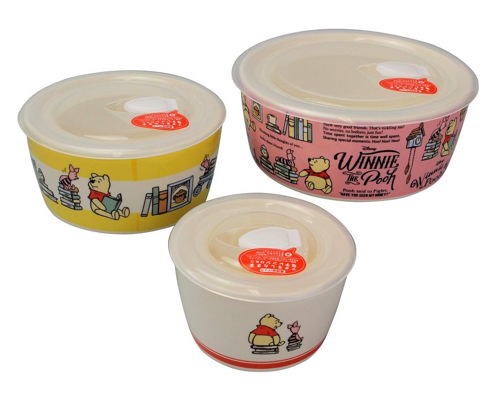 Maebata Disney Winnie the Pooh Microwave Pack Set 51777 3-Piece D-WP19