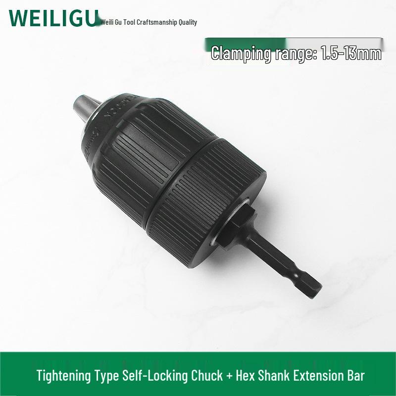 1/4-Inch Hex Shank Drill Chuck Adapter for Electric & Air Wrenches, 6.35mm Lithium Battery Converter