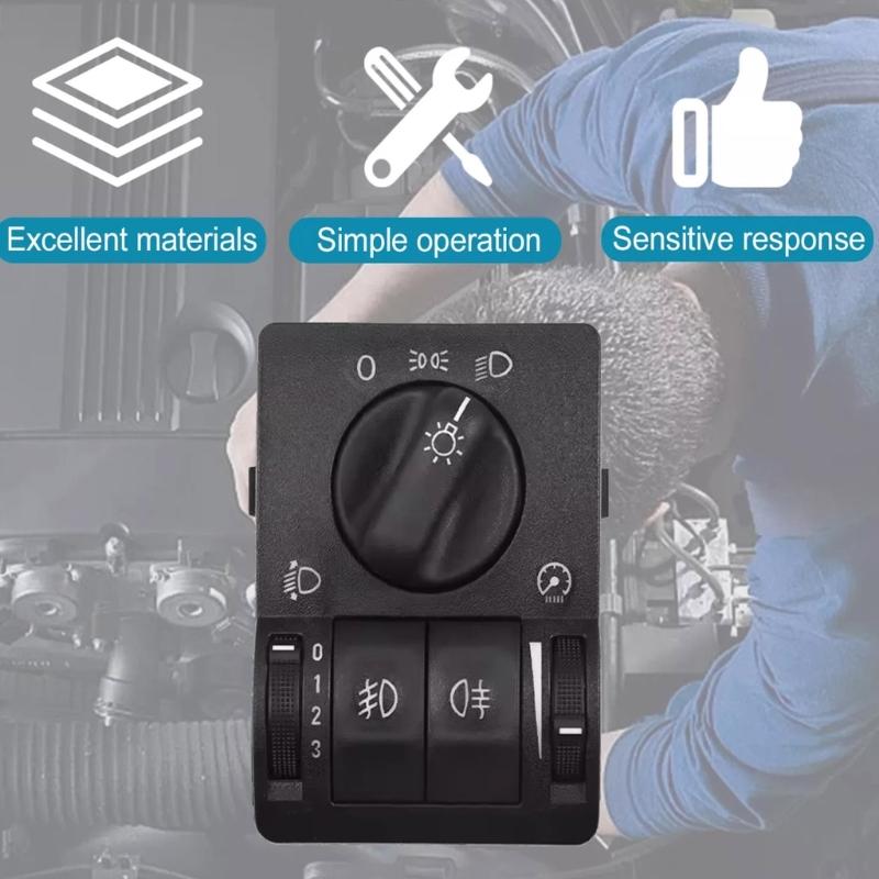 Auto Accessories for 1995-2003 Headlight Fog Lamp Main Light Switch Control 6240097 Head Lamp Control Switch