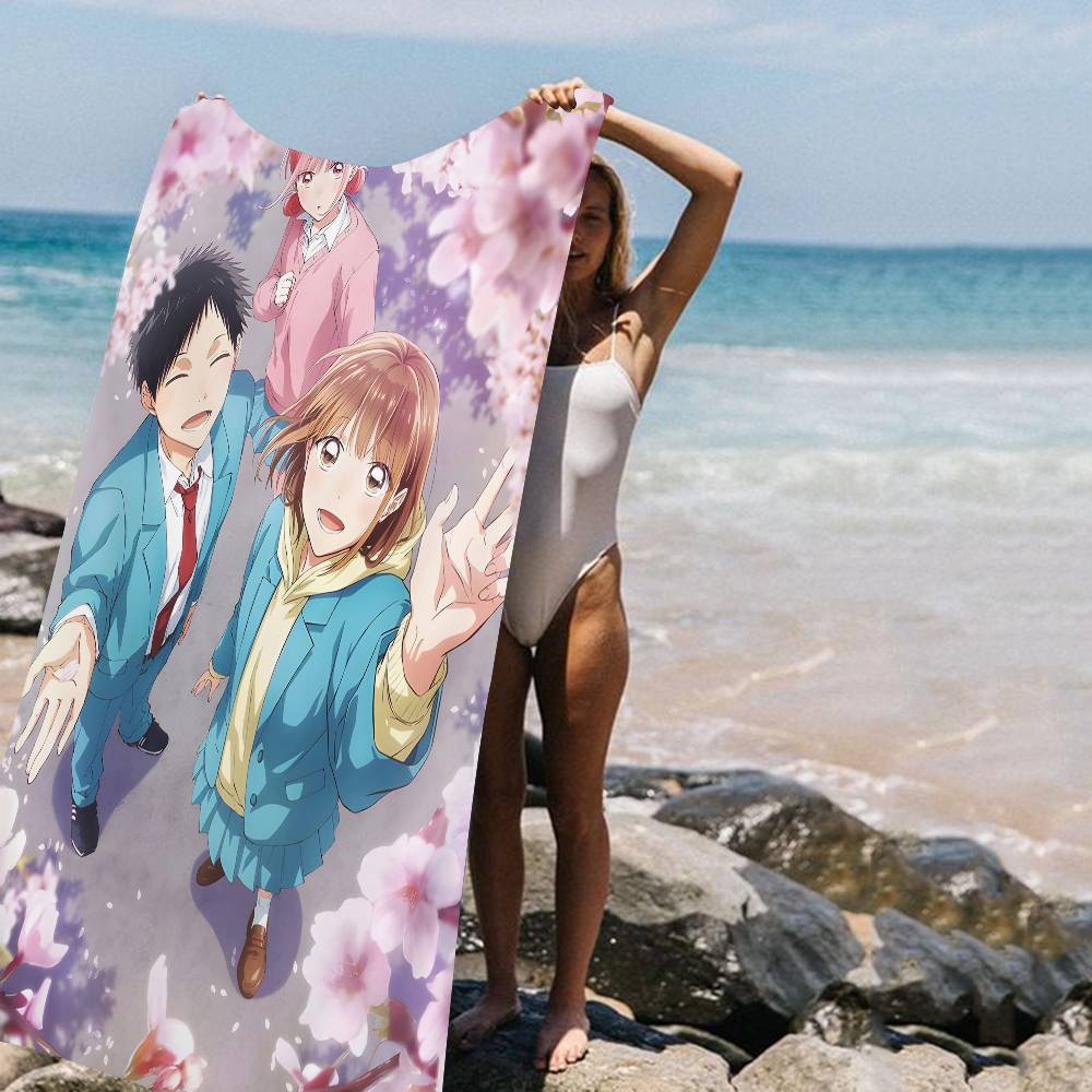 

Classic Cartoon B-Blue Box Anime Beach Towel Colorful Bath Towels For Girl Microfiber Quick Dry Sand Yoga Spa Gym Pool W40*H60(CM)