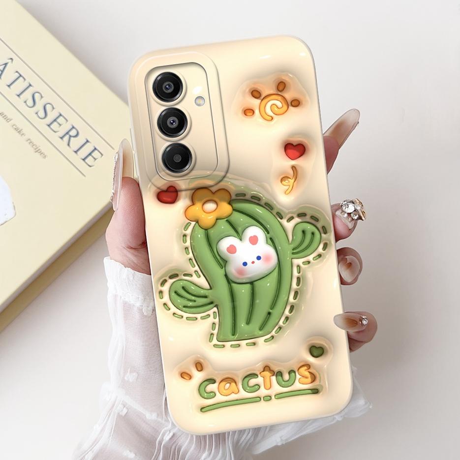 Für Samsung Galaxy A17 5G Hülle SM-A716B Süßes Kaninchen Cartoon Cover Weiche TPU Handyhülle Für Samsung A17 A 17 GalaxyA17 5G Fundas