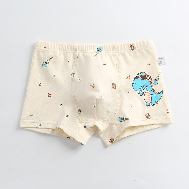 Dětské kreslené bavlněné boxerky se středním pasem - Prodyšné studentské spodní prádlo třídy A