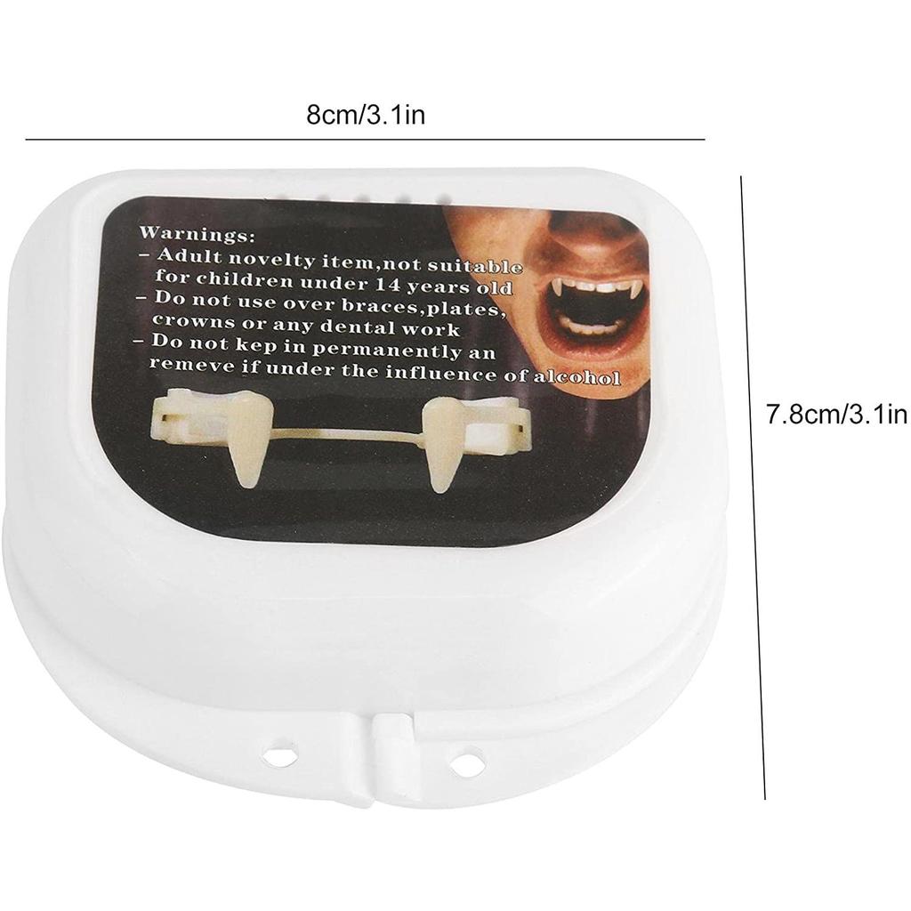 Carnival Zombie Tooth Reusable Vampire Fake Teeth Fangs Costume Prop Halloween Masquerade