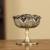 Pure Copper Zen Lotus Copper Incense Burner Pure Copper Home Interior Antique Made Old Lotus Lantern Sandalwood Plate Incense