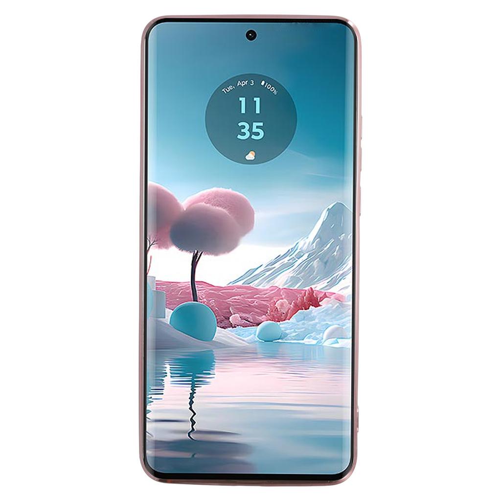 KADEM For Motorola Edge 40 Neo 5G Case Flower TPU Flexible Gradient Phone Cover