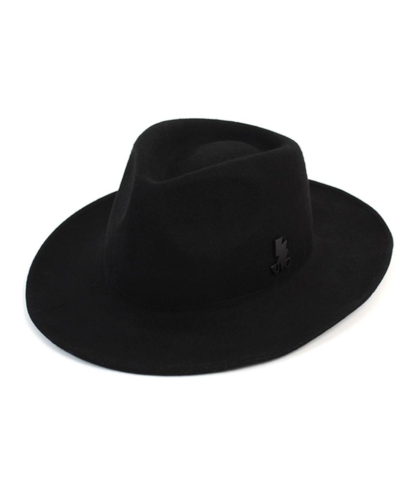 Yunibeosyeolkemiseuteuli V Wire Black Wool Fedora