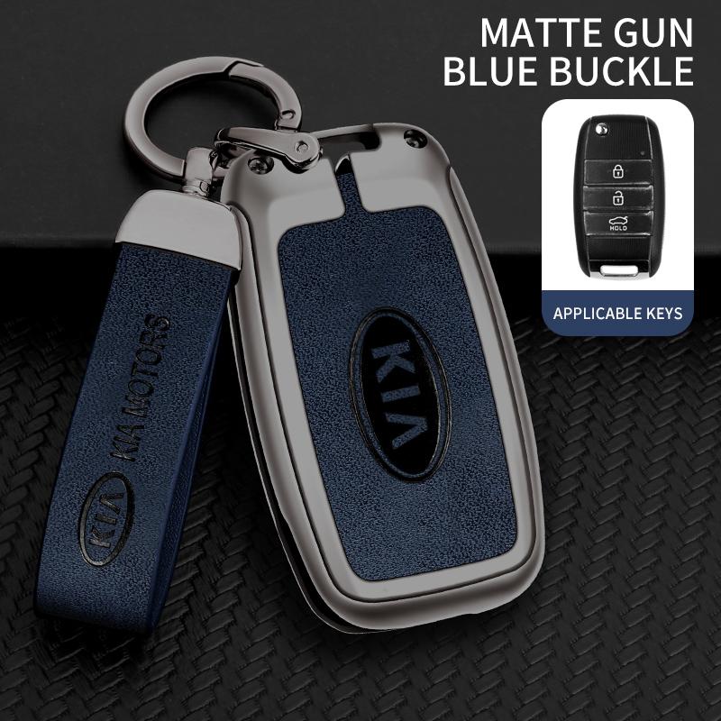 BTSOM1 Metal Car Key Case Cover Shell Fob For KIA RIO 3 K2 K3 K4 K5 Sportege Picanto Optima Soul Ceed Sorento Forte Stinger Cerato
