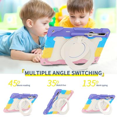 Pour Samsung Galaxy Tab S7 FE LTE 12.4 "étui pour tablette enfants couverture de sécurité Galaxy Tab S7 11 S8 PLUS 12.4 antichoc béquille poignée étui