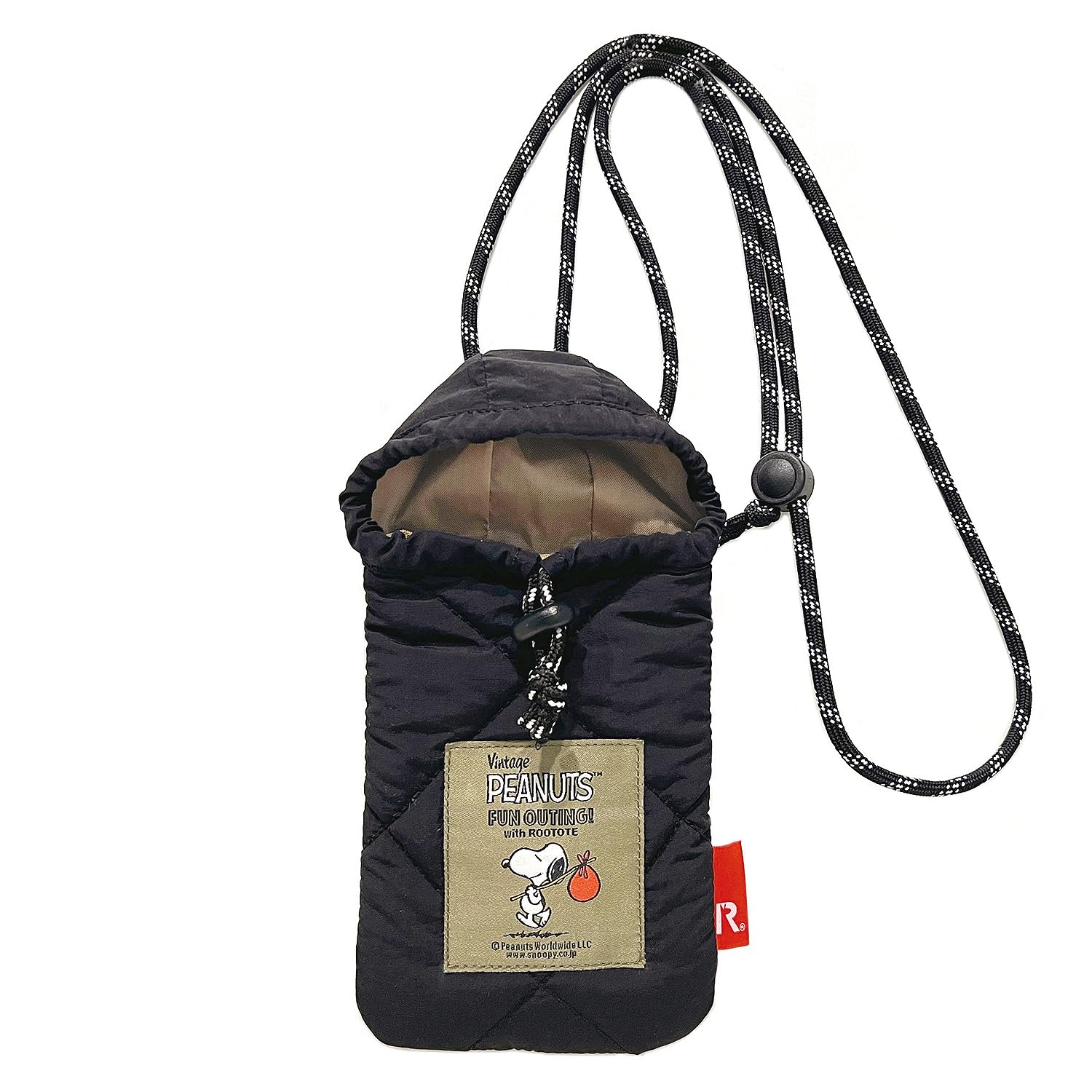 

8342 Snoopy SNOOPY Mini Pochette IP Baby Lou Quilt [Routeto] PNTS-8S (Black)