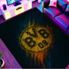 Alfombra Estampada Borussia Dortmund, Alfombra de Piso Lavable, Para Entrada Dormitorio Lavadero Oficina Estudio, Decoración del Hogar Regalo de Cumpleaños Navidad