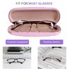 Laser-Etched Durable Metal Case for Optical Eyeglasses Colorful Eyewear Protector Simple Men's and Women's Eyeglass Storage Box