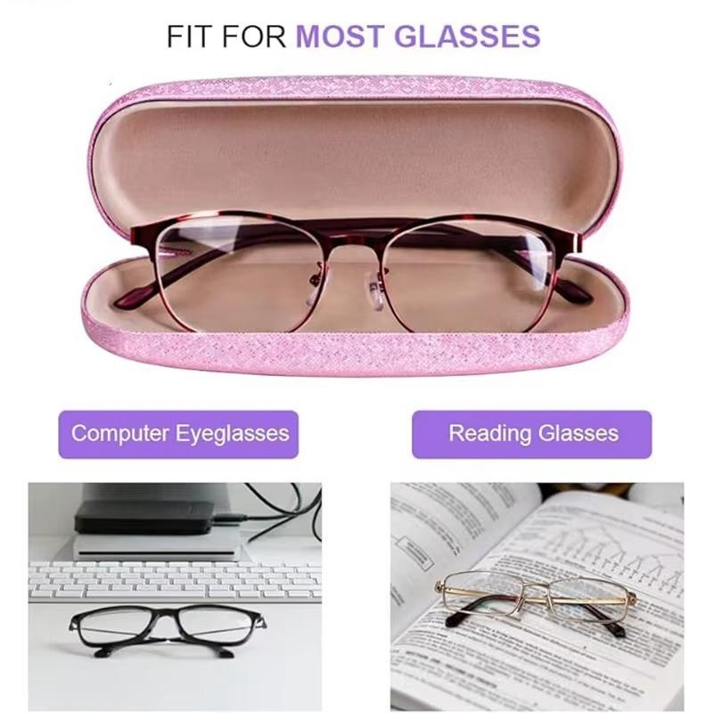 Laser-Etched Durable Metal Case for Optical Eyeglasses Colorful Eyewear Protector Simple Men's and Women's Eyeglass Storage Box