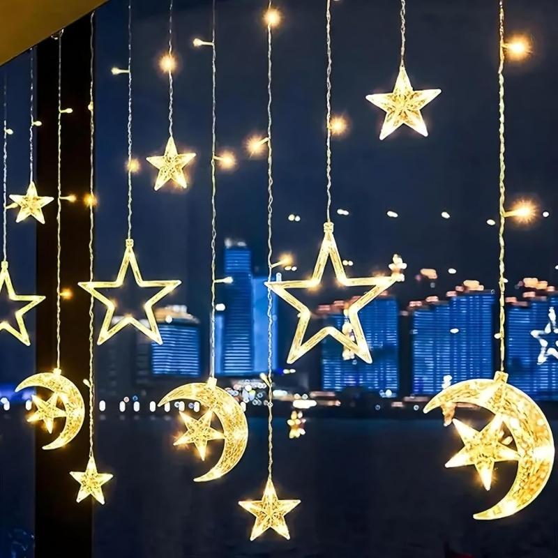 3.5m Ramadan Moon Star String Light Eid Mubarak LED Fairy Light Islamic Decor