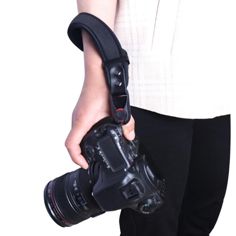Kamera Handgelenkband Neopren Weicher Handgriff Seil Riemen Schnellverschluss Stecker SLR Kamera Schultergurt Armband