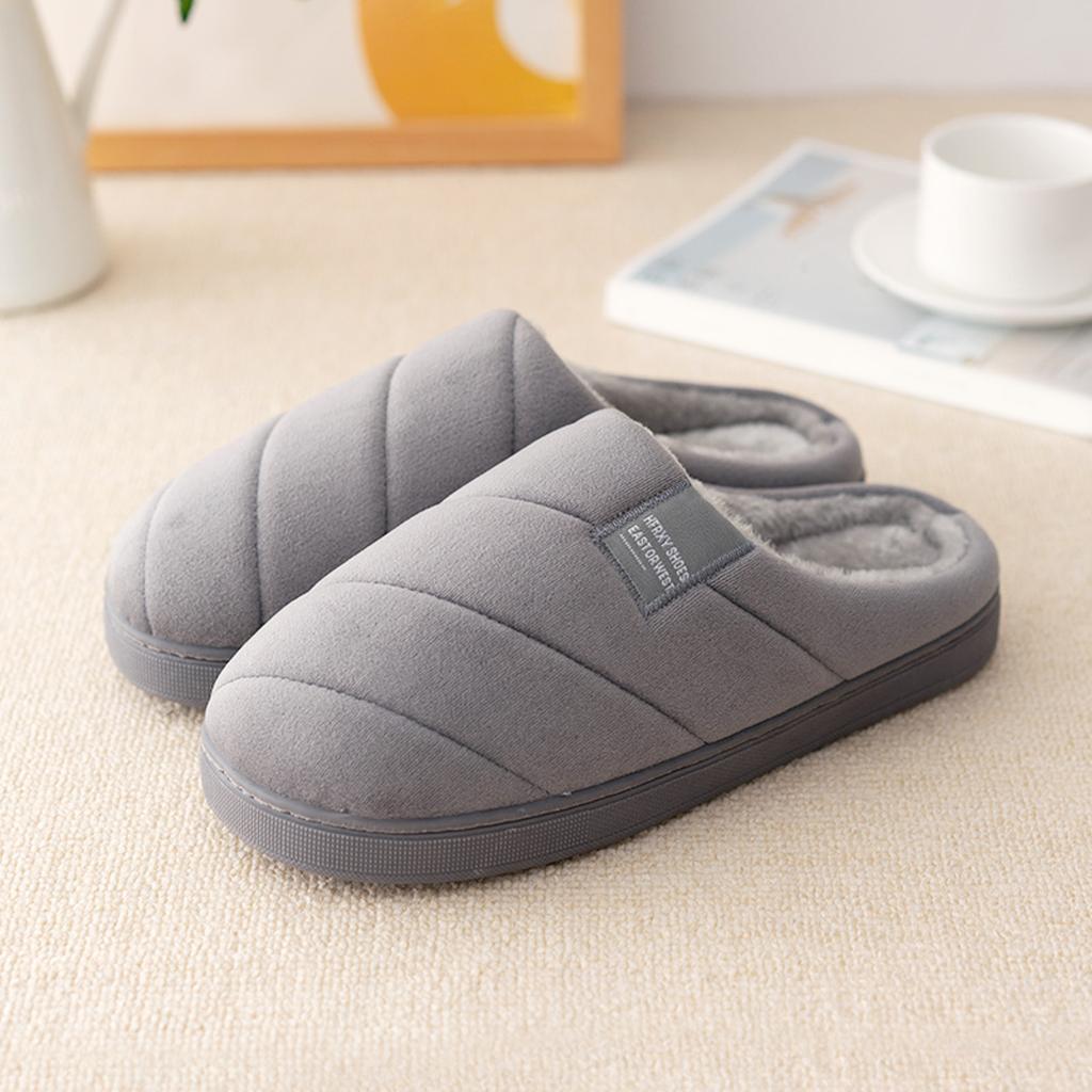 Slippers for Women Indoor Outdoor Couple Ladies Winter Indoor Home Plus Velvet Warm Thick Slippers for Women Fuzzy Hard Bottom
