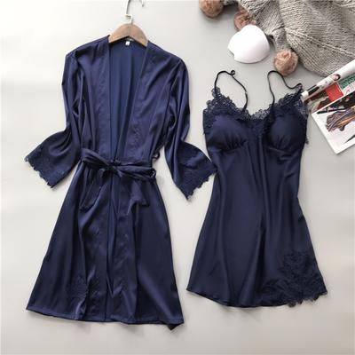 Europe and the United States Popular Sexy Lingerie Lace Suspender Lace Nightdress Women's Loungewear Two-piece Set Source