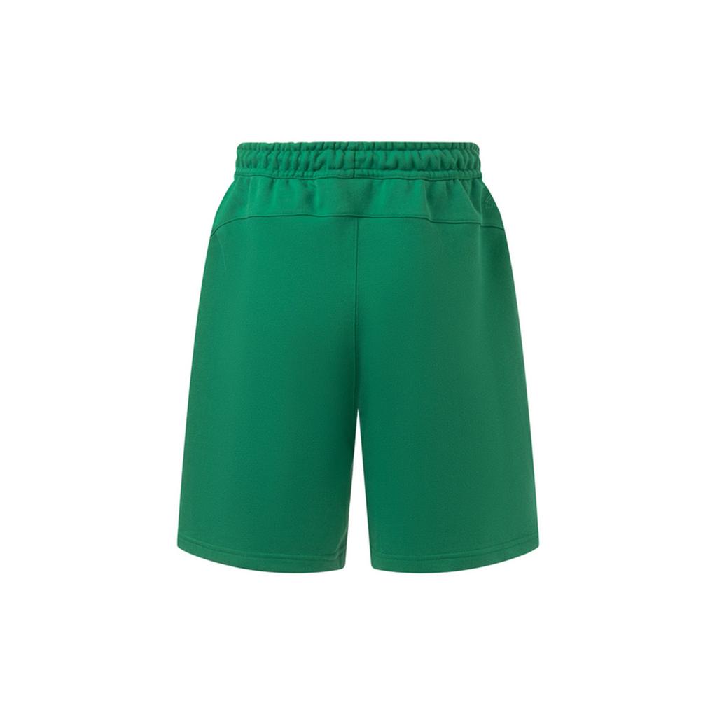 Li Ning Golden Era Letter Embroidery Loose Straight Leg Five-Point Shorts Men shorts Cool-Green AKST051-1