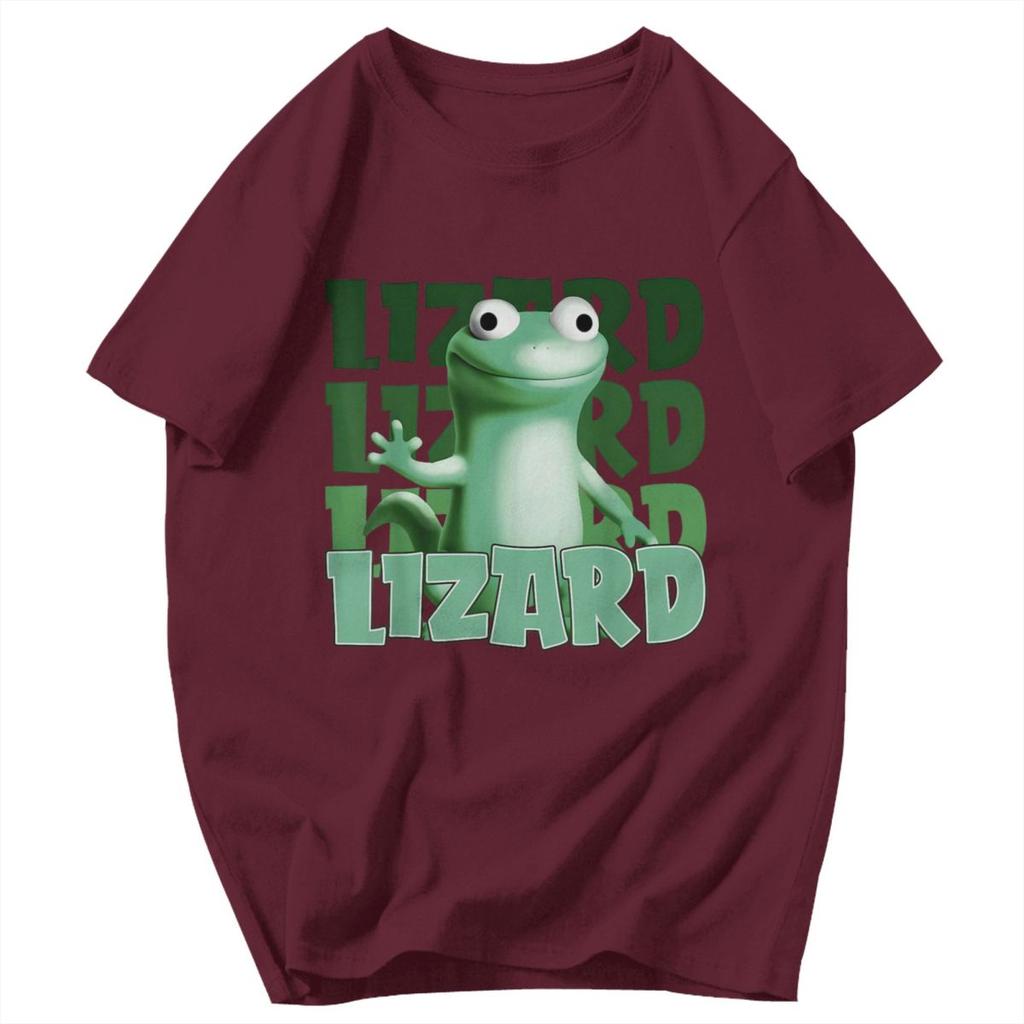 Men T Shirt Fun Lizard Meme Unique Y2K Graphic Quality Unisex Clothing T Shirts