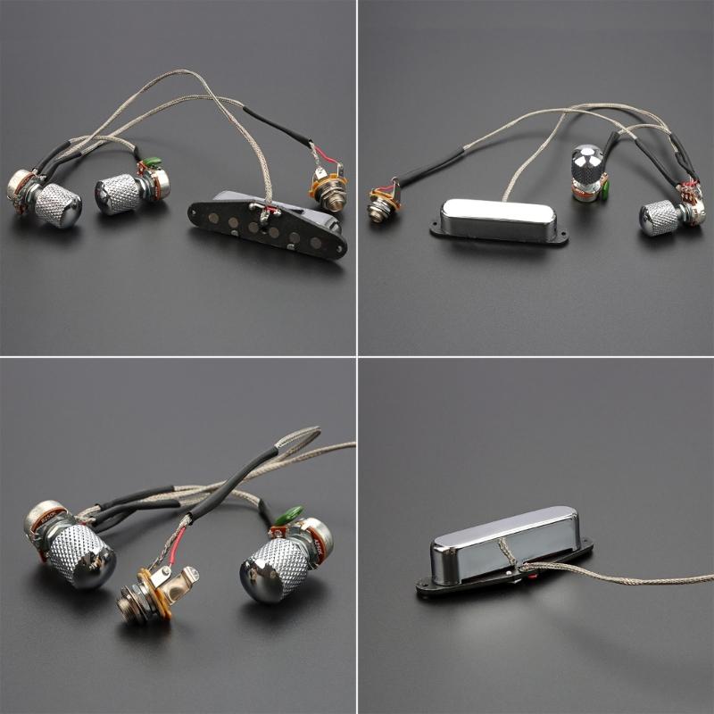 Single Coil Pickup PreWired Electric Guitar Pickup with Knobs Guitar Humbuckers Pickups Electric Guitar Part Easy to Use