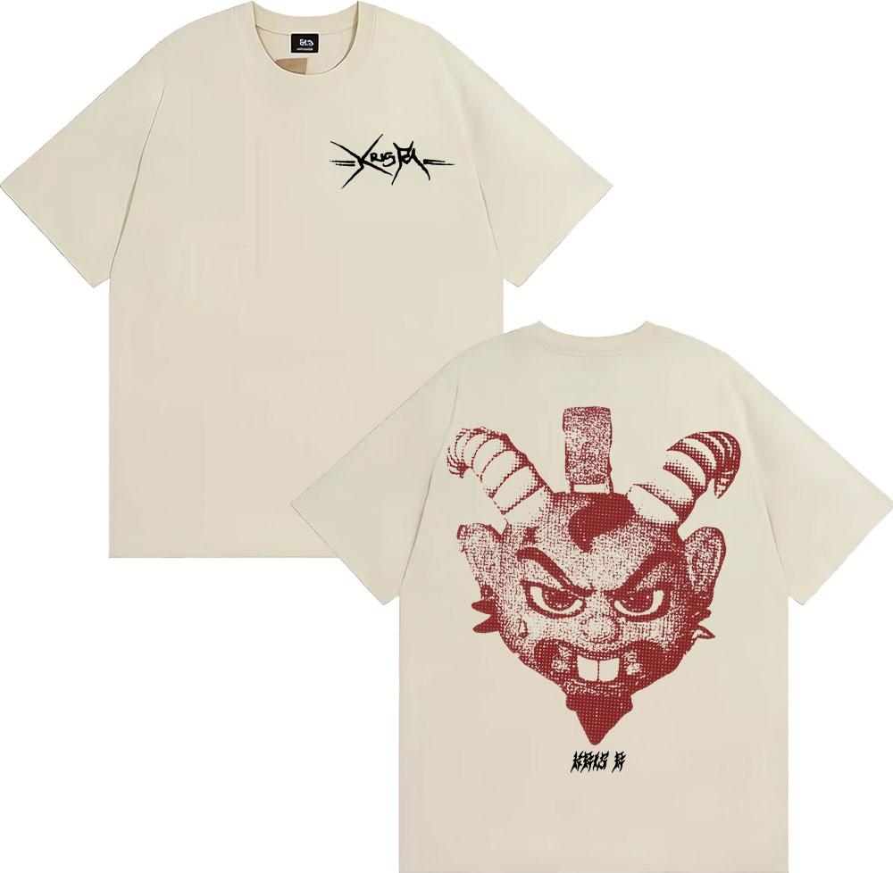 Rapper Kris R Ec Trap De Medallo Album Graphic T Shirts Unisex Women Fashion Vintage Short Sleeve Tshirts Oversized Cotton T Shirt