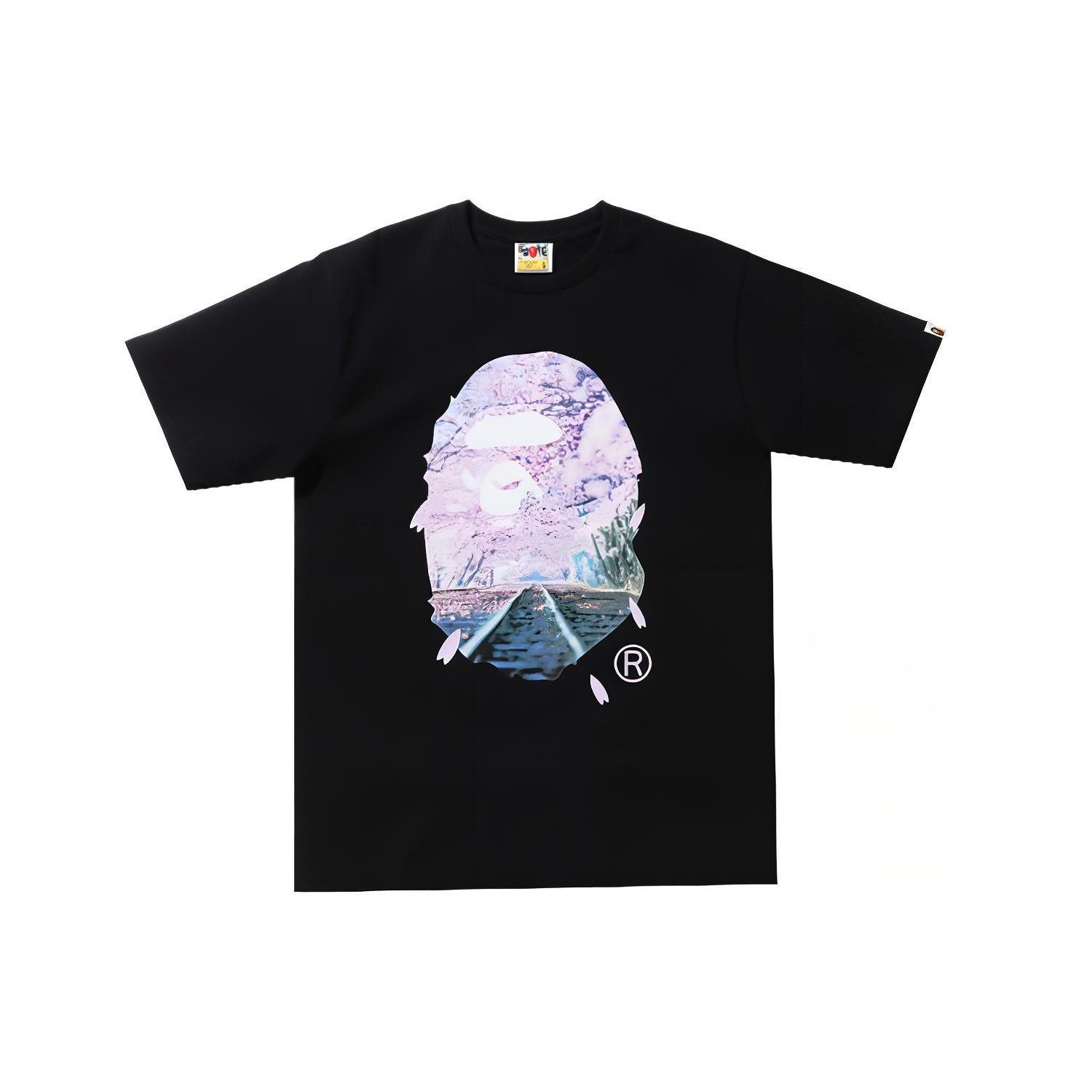 BAPE Sakura Photo Ape Head Tee