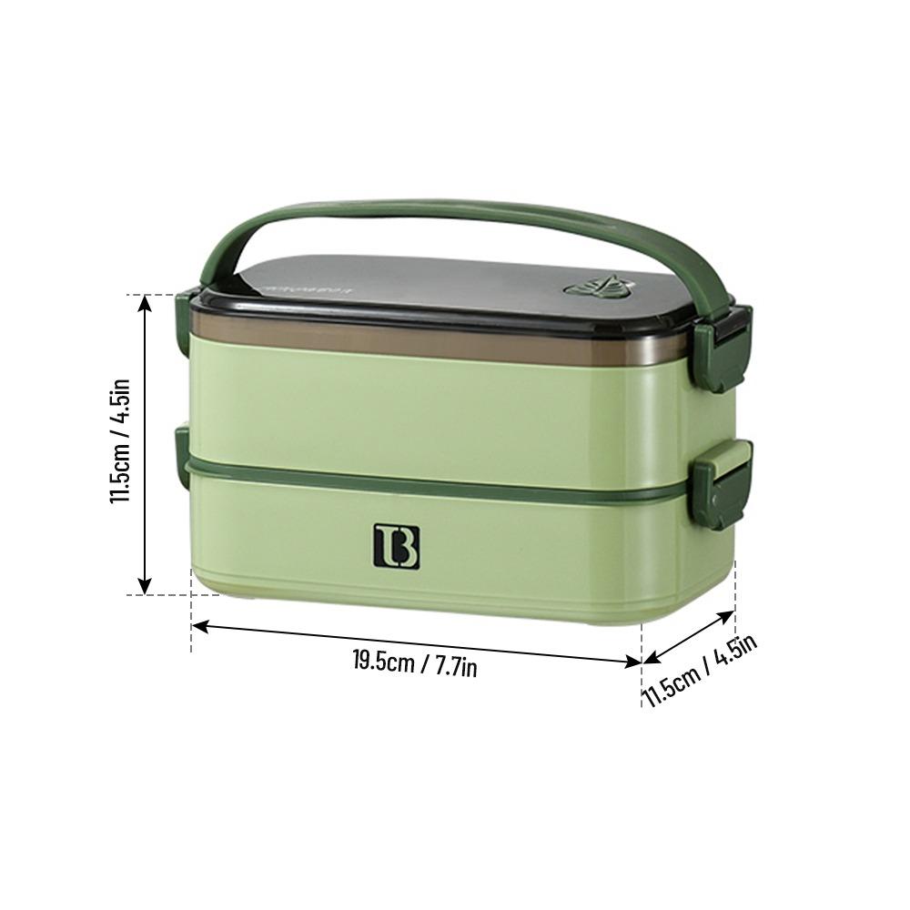 3 Compartments Lunch Storage Container Double Layer Food Container For Camping
