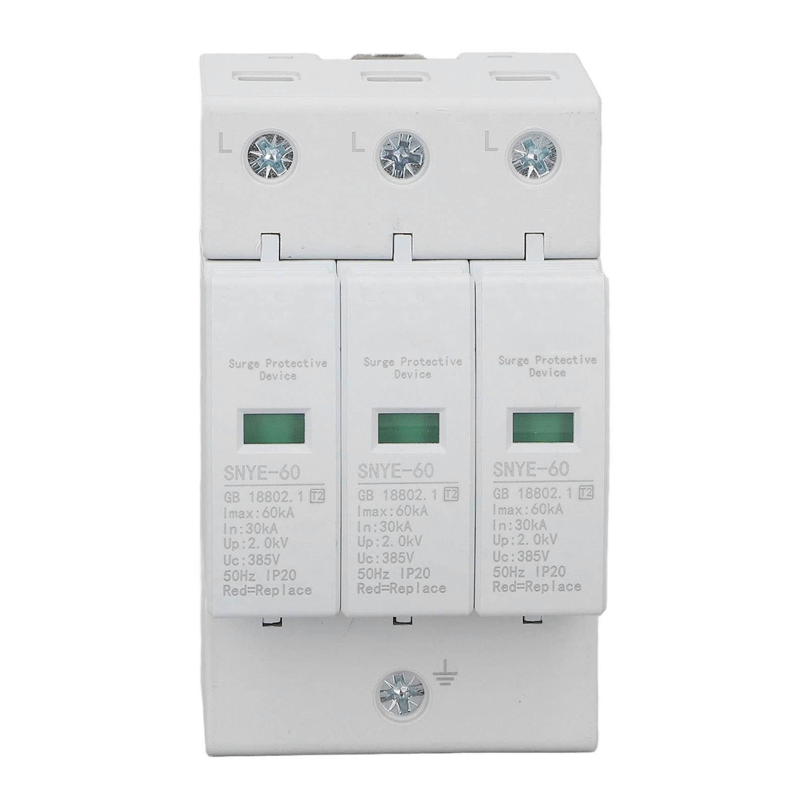 

White Distribution Box Surge Protection Device IP20 Safe Simple Combiner Box Voltage Surge Arrester