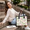 Floral Tote Bag Casual Large Capacity Handbag for Daily Shopping