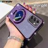 KEYSION Luxury Glitter Jewelled Magnetic Phone Case for Samsung Galaxy A54 5G A34 A24 A14 Makeup Mirror Stand Shockproof Cover