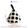 Cotton Linen Polka Dot Triangular Pot Handle Holders Heat Insulation Hanging Loop Perfect For Kitchen Cooking Baking
