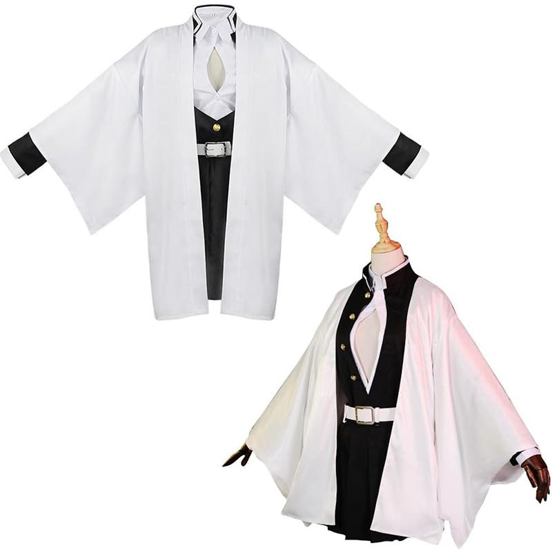 Mitsuri Kanroji Cosplay Costume, Demon Slayer Anime Halloween Party Role Play Outfit