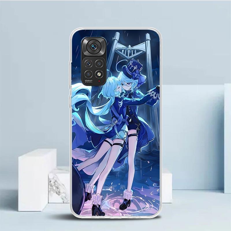 Genshin Impact Furina Soft Cover for Xiaomi Redmi Note 15 14 13 12 Pro Plus Phone Case 14S 11S 11T 11E 10S 10 4G Pattern Shell R
