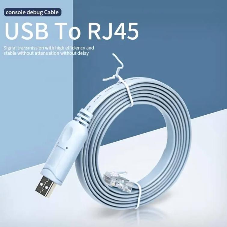 Blue FTDI Router Control Cable Usb Ftdi Serial Usb Rs232 Console Usb To Rj45 Console Cable