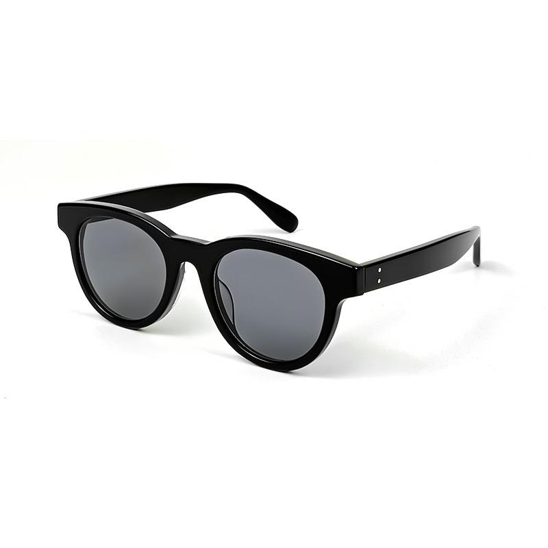 

Dilireba s same style cat-eye sunglasses for women, white frame, vintage Korean style Lowry Men s Sunglasses Black Frame/Gray Sheet