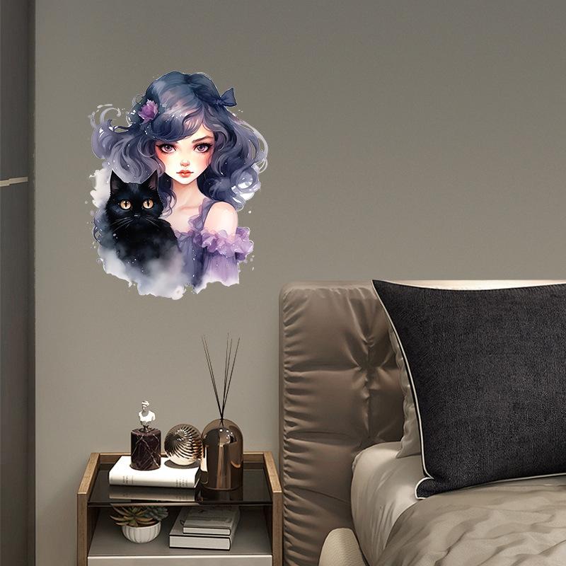 Flower Wall Stickers for Women Self Adhesive Bedroom Decor Warm Floral Vinyl Decals Bathroom Cabinet Home Decoration Removable Peel and Stick