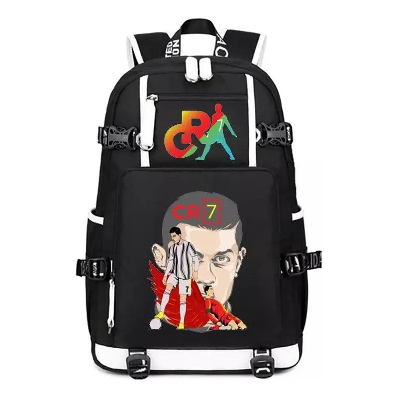 Star Cr7 Surrounding Large-Capacity General Backpack Multi-Functional Leisure Student Schoolbag