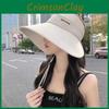 Summer Wide Casual Brim Hat Soft Ice Silk With Letter Design For Safety Sun
