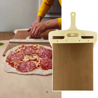 Posuvná škrabka na pizzu se závěsným otvorem Pohodlná špachtle na pizzu Lopatka na pizzu s nepřilnavým povrchem pro domácí kuchyni